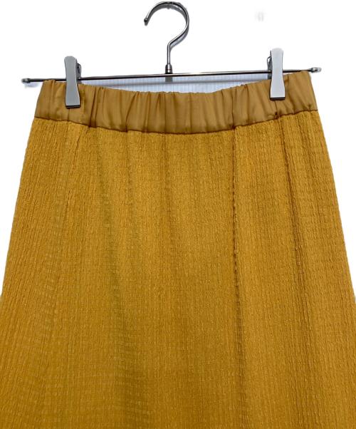 MACPHEE（マカフィー）MACPHEE (マカフィー) ポリエステルコットン Aラインロングスカート イエロー サイズ:36の古着・服飾アイテム