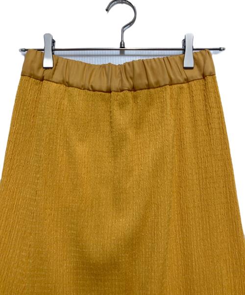 MACPHEE（マカフィー）MACPHEE (マカフィー) ポリエステルコットン Aラインロングスカート イエロー サイズ:36の古着・服飾アイテム