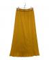 MACPHEE（マカフィー）の古着「ポリエステルコットン Aラインロングスカート」｜イエロー