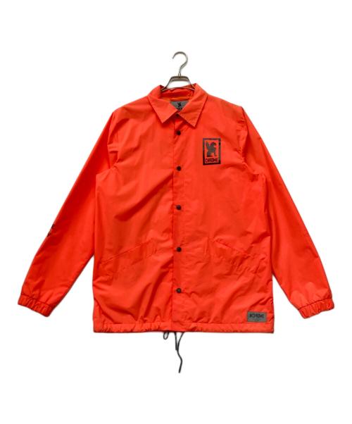 CHROME（クローム）CHROME (クローム) ロゴプリントコーチジャケット オレンジ サイズ:SIZELの古着・服飾アイテム