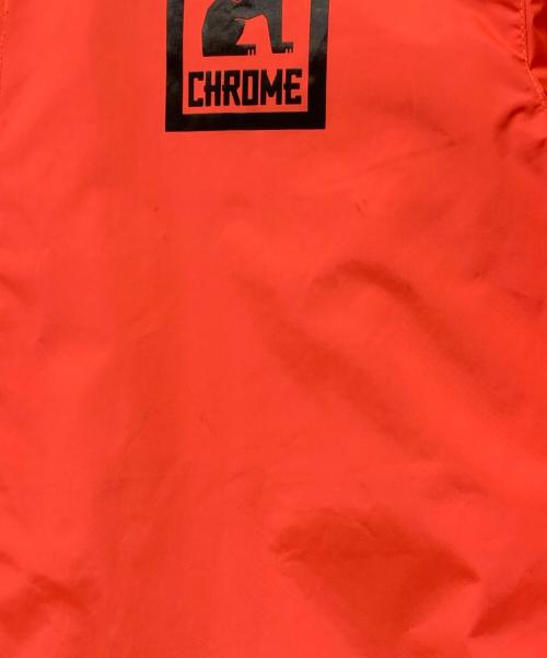 CHROME（クローム）CHROME (クローム) ロゴプリントコーチジャケット オレンジ サイズ:SIZELの古着・服飾アイテム
