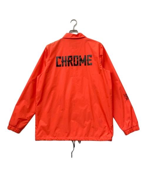 CHROME（クローム）CHROME (クローム) ロゴプリントコーチジャケット オレンジ サイズ:SIZELの古着・服飾アイテム