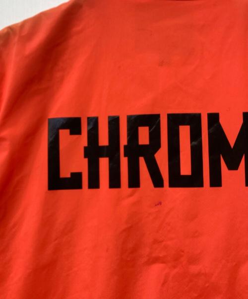 CHROME（クローム）CHROME (クローム) ロゴプリントコーチジャケット オレンジ サイズ:SIZELの古着・服飾アイテム