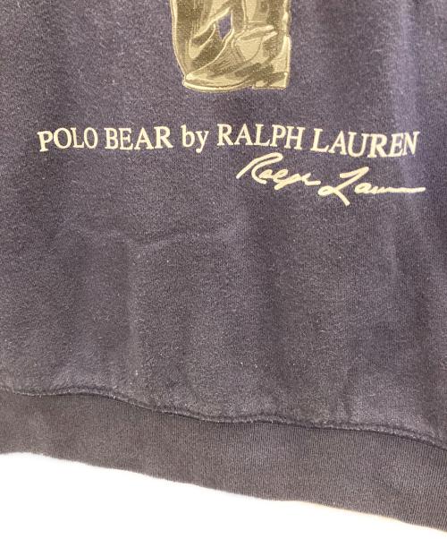 POLO RALPH LAUREN（ポロ・ラルフローレン）POLO RALPH LAUREN (ポロ・ラルフローレン) ポロベアプリントスウェット ネイビー サイズ:SIZE Mの古着・服飾アイテム