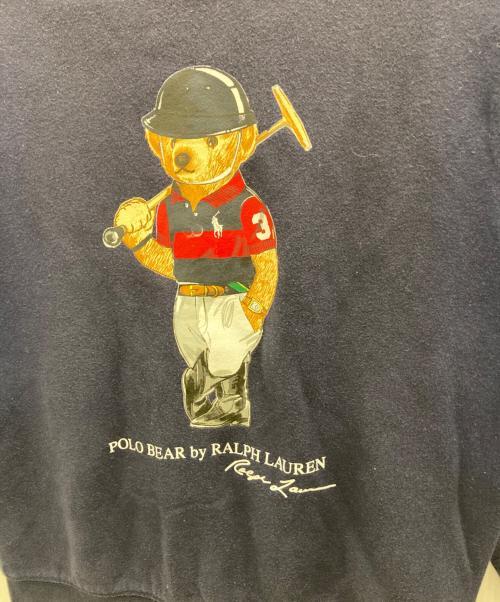 POLO RALPH LAUREN（ポロ・ラルフローレン）POLO RALPH LAUREN (ポロ・ラルフローレン) ポロベアプリントスウェット ネイビー サイズ:SIZE Mの古着・服飾アイテム