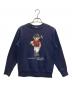 POLO RALPH LAUREN（ポロ・ラルフローレン）の古着「ポロベアプリントスウェット」｜ネイビー
