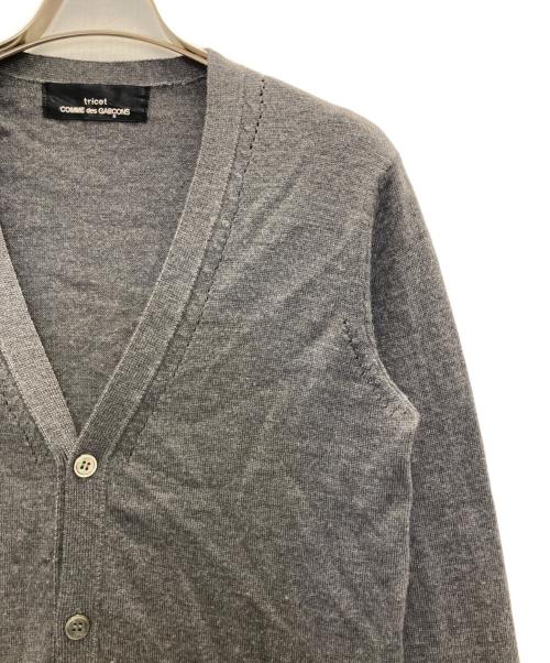 tricot COMME des GARCONS（トリココムデギャルソン）tricot COMME des GARCONS (トリココムデギャルソン) Vネックカーディガン グレー サイズ:不明の古着・服飾アイテム