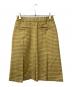 Christian Dior Sports (クリスチャン ディオールスポーツ) チェックプリーツスカート イエロー サイズ:不明：5000円