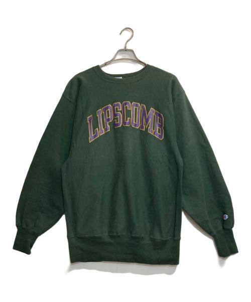 Champion REVERSE WEAVE（チャンピオン リバース ウィーブ）Champion REVERSE WEAVE (チャンピオン リバース ウィーブ) カレッジロゴスウェット グリーン サイズ:ＸＬの古着・服飾アイテム