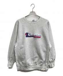 Champion REVERSE WEAVE（チャンピオン リバース ウィーブ）の古着「ロゴ刺繍スウェット」｜グレー