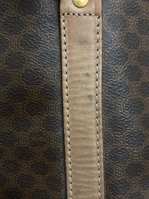 CELINE（セリーヌ）CELINE (セリーヌ) マカダム柄ボストンバッグ ベージュの古着・服飾アイテム