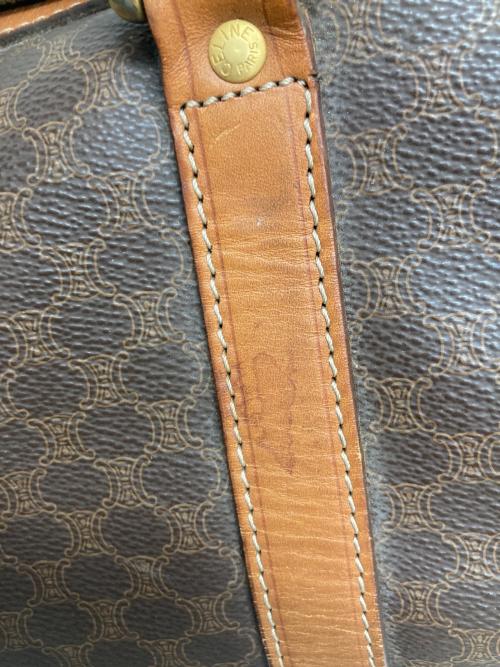 CELINE（セリーヌ）CELINE (セリーヌ) マカダム柄ボストンバッグ ベージュの古着・服飾アイテム