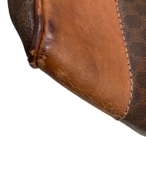 CELINE（セリーヌ）CELINE (セリーヌ) マカダム柄ボストンバッグ ベージュの古着・服飾アイテム