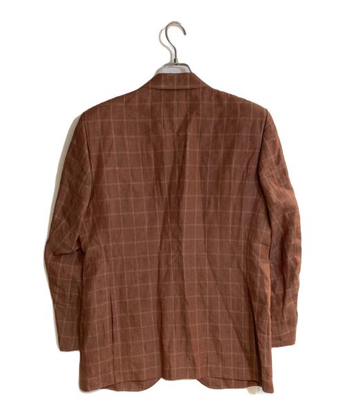 SUPERARE（スペラーレ）SUPERARE (スペラーレ) リネンテーラードジャケット ブラウン サイズ:48Ⅼの古着・服飾アイテム