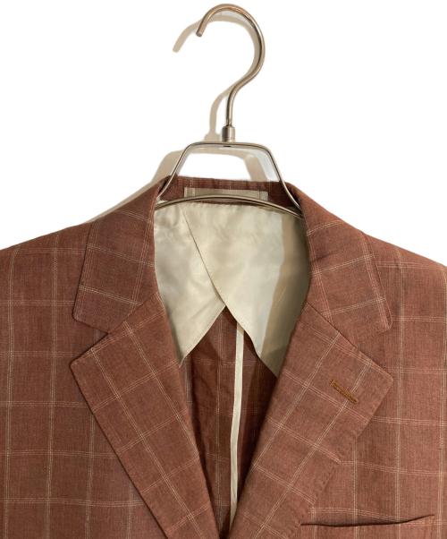 SUPERARE（スペラーレ）SUPERARE (スペラーレ) リネンテーラードジャケット ブラウン サイズ:48Ⅼの古着・服飾アイテム