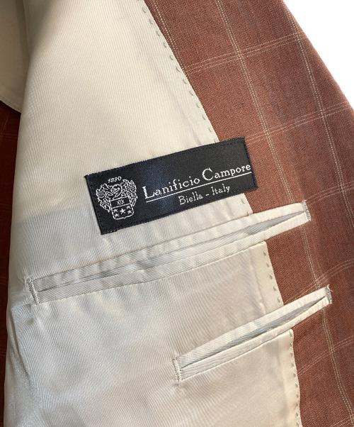 SUPERARE（スペラーレ）SUPERARE (スペラーレ) リネンテーラードジャケット ブラウン サイズ:48Ⅼの古着・服飾アイテム