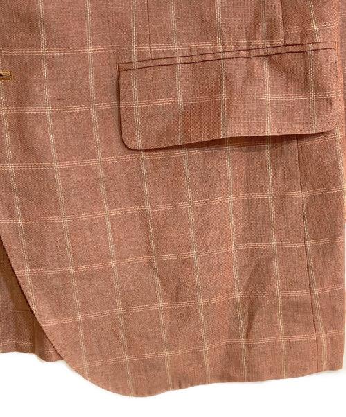 SUPERARE（スペラーレ）SUPERARE (スペラーレ) リネンテーラードジャケット ブラウン サイズ:48Ⅼの古着・服飾アイテム