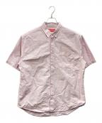 SUPREMEシュプリーム）の古着「25SSルーズフィットオックスフォード半袖ストライプシャツ」｜ピンク