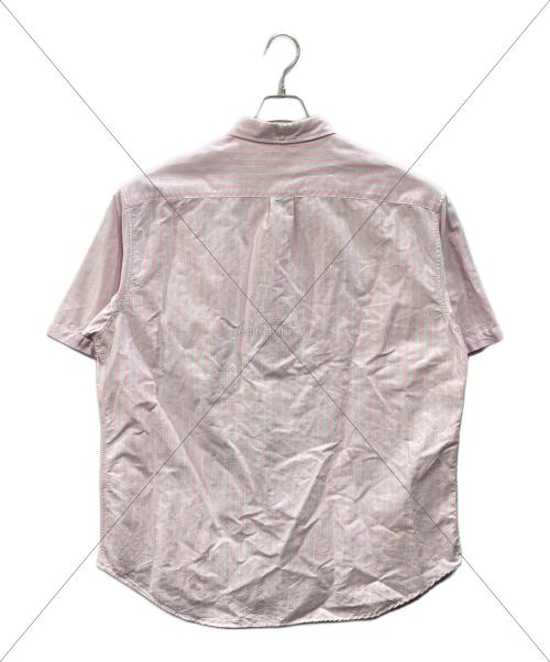 SUPREME（シュプリーム）Supreme (シュプリーム) 25SSルーズフィットオックスフォード半袖ストライプシャツ ピンク サイズ:Lの古着・服飾アイテム