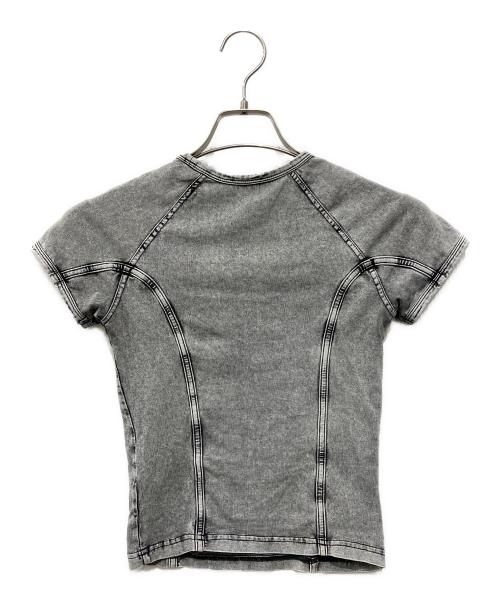 DIESEL（ディーゼル）DIESEL (ディーゼル) フェード加工ミニカットソー グレー サイズ:XSの古着・服飾アイテム