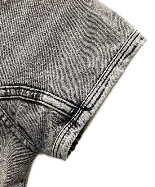 DIESEL（ディーゼル）DIESEL (ディーゼル) フェード加工ミニカットソー グレー サイズ:XSの古着・服飾アイテム