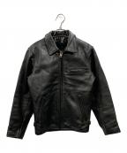 Schottショット）の古着「ボアライナー付きシングルライダースジャケット」｜ブラック