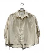 Adam et Ropeアダム エ ロペ）の古着「コードギャザーシャツ」｜ベージュ