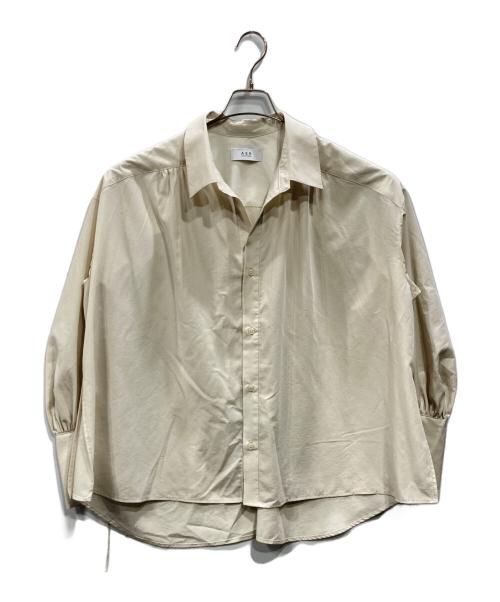 Adam et Rope（アダム エ ロペ）Adam et Rope (アダム エ ロペ) コードギャザーシャツ ベージュ サイズ:Fの古着・服飾アイテム