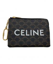 CELINE（セリーヌ）の古着「コイン＆カードケーストリオンフキャンバス」｜ブラウン