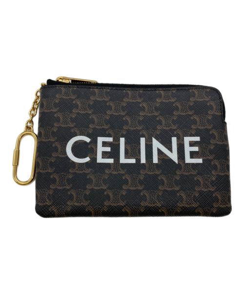 CELINE（セリーヌ）CELINE (セリーヌ) コイン＆カードケーストリオンフキャンバス ブラウンの古着・服飾アイテム