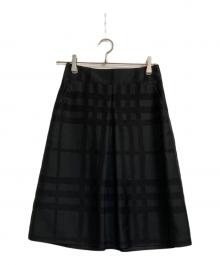 BURBERRY LONDON（バーバリーロンドン）の古着「チェックスカート」｜ネイビー