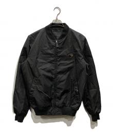 PRADA（プラダ）の古着「RE-NYLON プレートロゴボンバージャケット」｜ブラック
