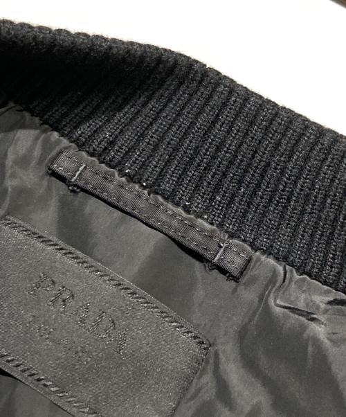 PRADA（プラダ）PRADA (プラダ) RE-NYLON プレートロゴボンバージャケット ブラック サイズ:50の古着・服飾アイテム