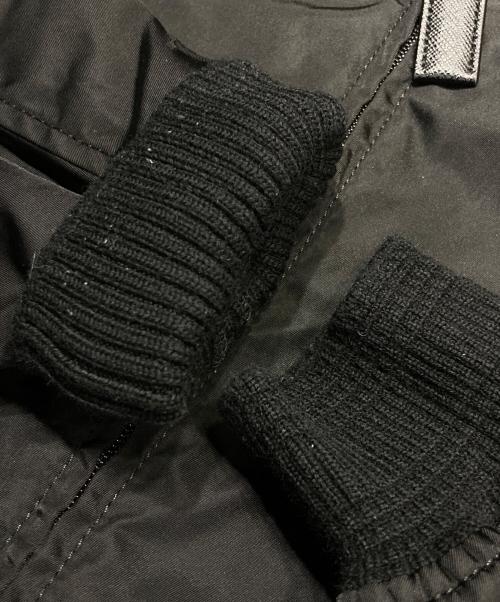 PRADA（プラダ）PRADA (プラダ) RE-NYLON プレートロゴボンバージャケット ブラック サイズ:50の古着・服飾アイテム