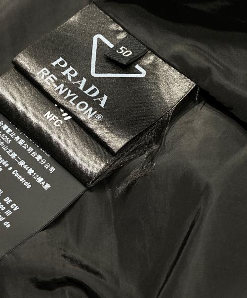 PRADA（プラダ）PRADA (プラダ) RE-NYLON プレートロゴボンバージャケット ブラック サイズ:50の古着・服飾アイテム