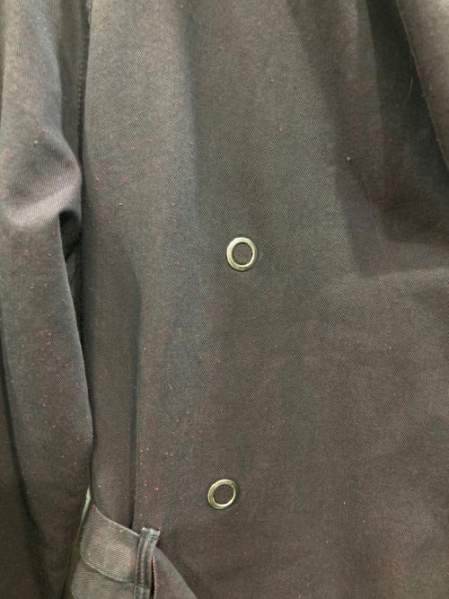 MM6 Maison Margiela（エムエムシックスメゾンマルジェラ）MM6 Maison Margiela (エムエムシックスメゾンマルジェラ) ネップデザインスナップボタントレンチコート パープル サイズ:SIZE 36の古着・服飾アイテム