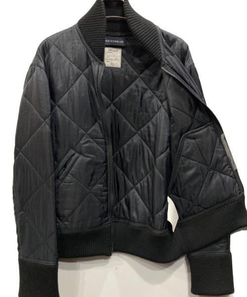 MADISON BLUE（マディソンブルー）MADISON BLUE (マディソンブルー) ジップアップキルティングジャケット ブラック サイズ:02の古着・服飾アイテム