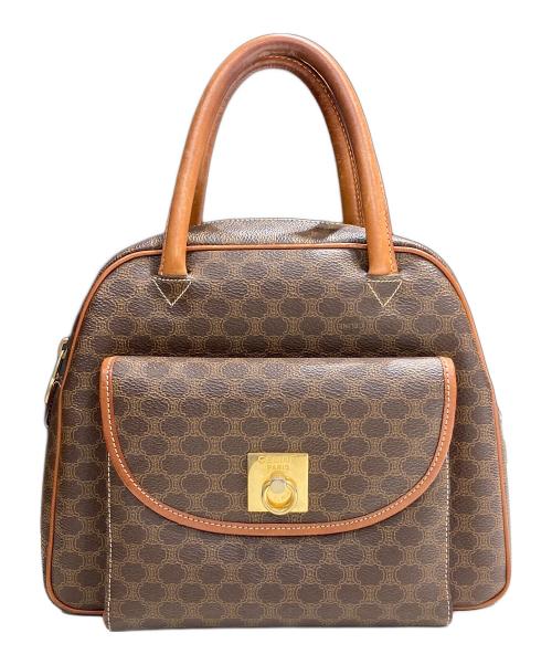 CELINE（セリーヌ）CELINE (セリーヌ) マカダムハンドバッグ ブラウンの古着・服飾アイテム