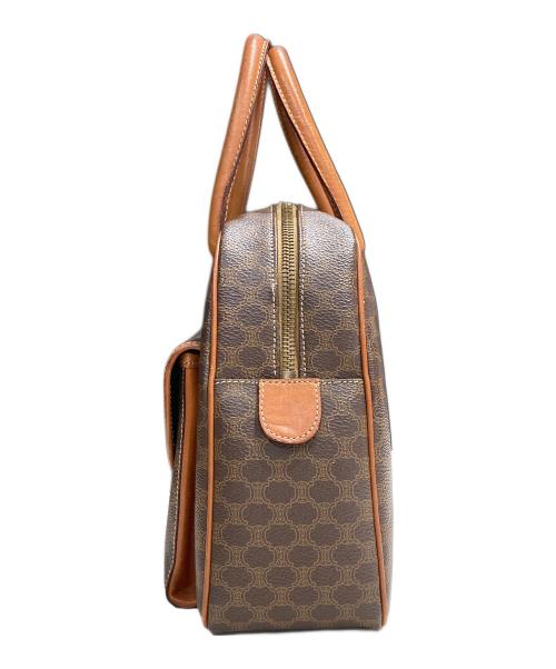 CELINE（セリーヌ）CELINE (セリーヌ) マカダムハンドバッグ ブラウンの古着・服飾アイテム