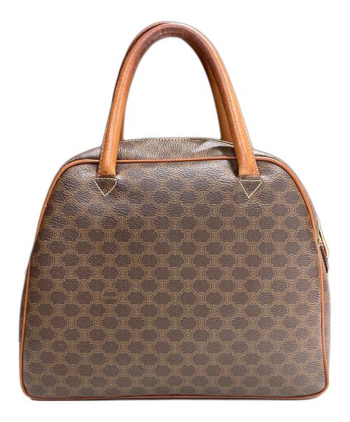 CELINE（セリーヌ）CELINE (セリーヌ) マカダムハンドバッグ ブラウンの古着・服飾アイテム