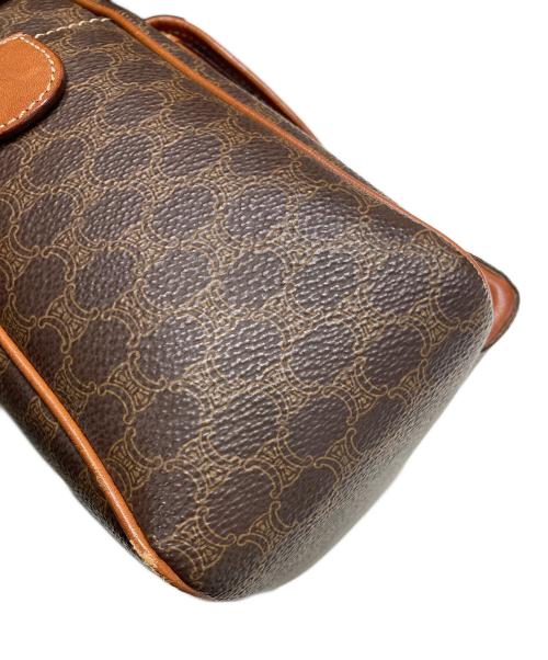 CELINE（セリーヌ）CELINE (セリーヌ) マカダムハンドバッグ ブラウンの古着・服飾アイテム