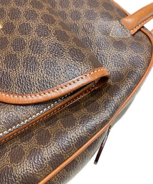 CELINE（セリーヌ）CELINE (セリーヌ) マカダムハンドバッグ ブラウンの古着・服飾アイテム