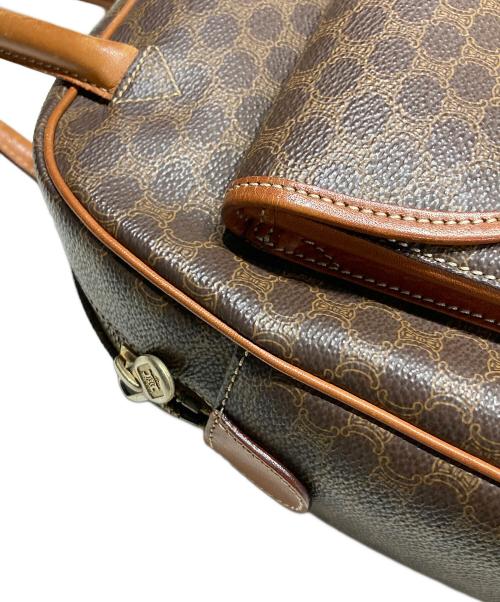 CELINE（セリーヌ）CELINE (セリーヌ) マカダムハンドバッグ ブラウンの古着・服飾アイテム