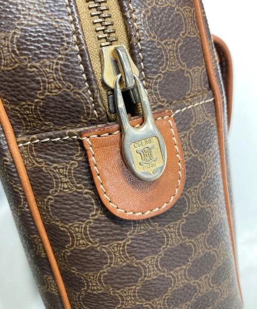 CELINE（セリーヌ）CELINE (セリーヌ) マカダムハンドバッグ ブラウンの古着・服飾アイテム