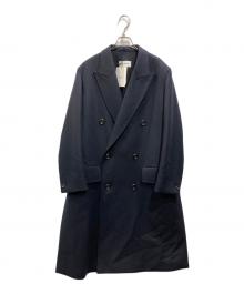 THE RERACS（ザ リラクス）の古着「THE DOUBLE PEAKED TAILORED COAT」｜ネイビー