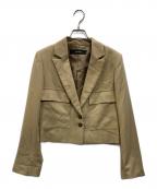 JOURNAL STANDARDジャーナルスタンダード）の古着「クロップドツイルジャケット」｜ベージュ