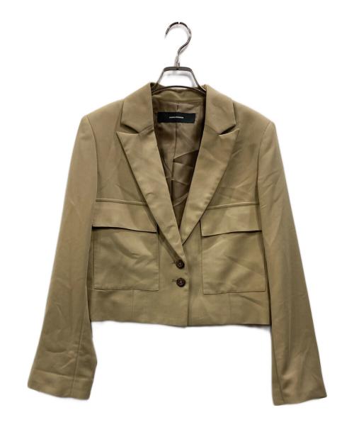 JOURNAL STANDARD（ジャーナルスタンダード）JOURNAL STANDARD (ジャーナルスタンダード) クロップドツイルジャケット ベージュ サイズ:不明の古着・服飾アイテム