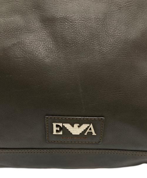 EMPORIO ARMANI（エンポリオ アルマーニ）EMPORIO ARMANI (エンポリオアルマーニ) カーフレザー2wayトートバッグ ブラウンの古着・服飾アイテム