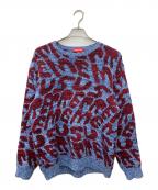 SUPREMEシュプリーム）の古着「23SS スタックセーター」｜ブルー×レッド
