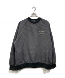 The Ennoy Professional（ザ エンノイ プロフェッショナル）の古着「Border Crew Neck Sweat」｜ブラック×ホワイト